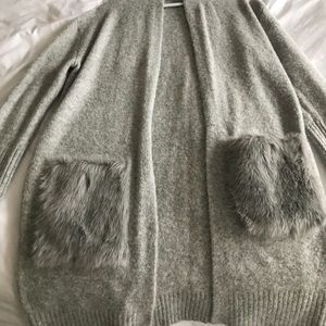 Mossimo grey long super soft cardigan